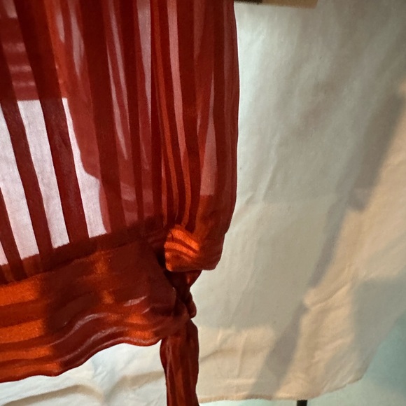 Classique Entier size xl silk sheer blouse. - Picture 7 of 7